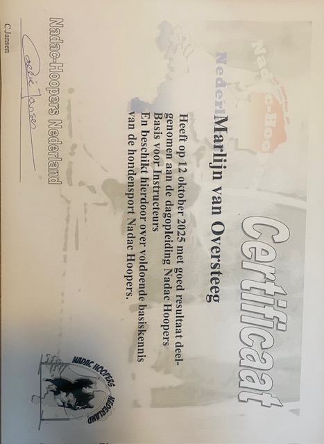 NADAC Hoopers instructeur